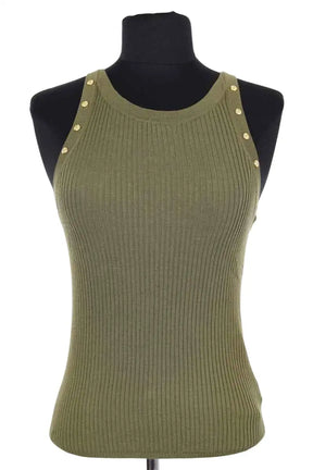 Top sans manche Sandro Kaki en Viscose, taille S - Seconde Main