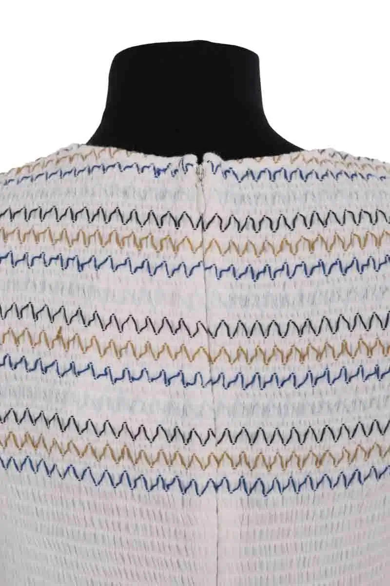 Robe Maria de la Orden Blanc en Coton