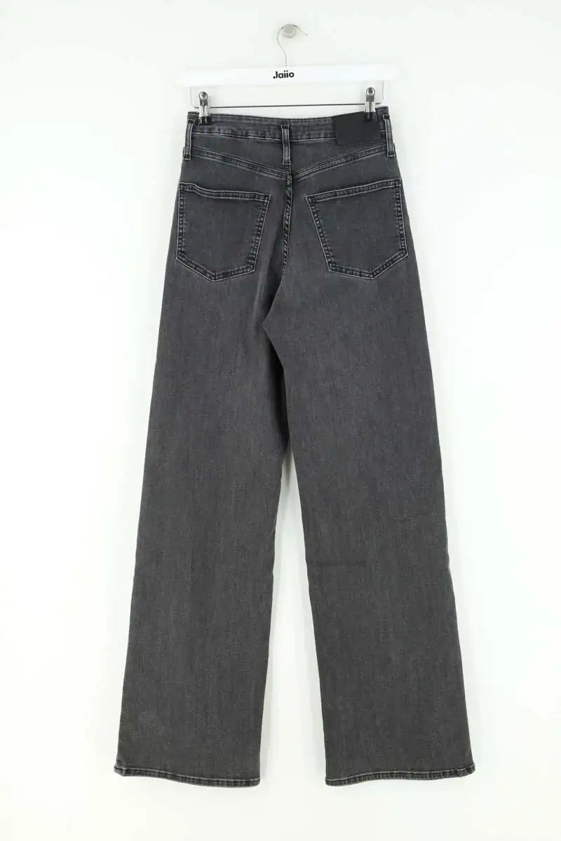 Jean large Maje Noir en Coton
