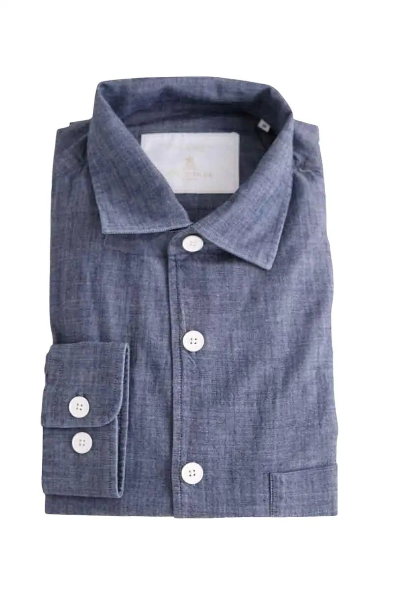 Chemise Figaret Bleu en Coton, taille M - Seconde Main