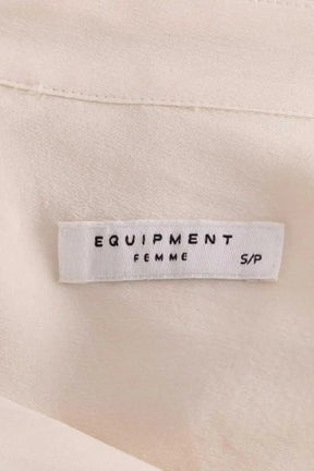Chemise Equipment Ecru en Soie