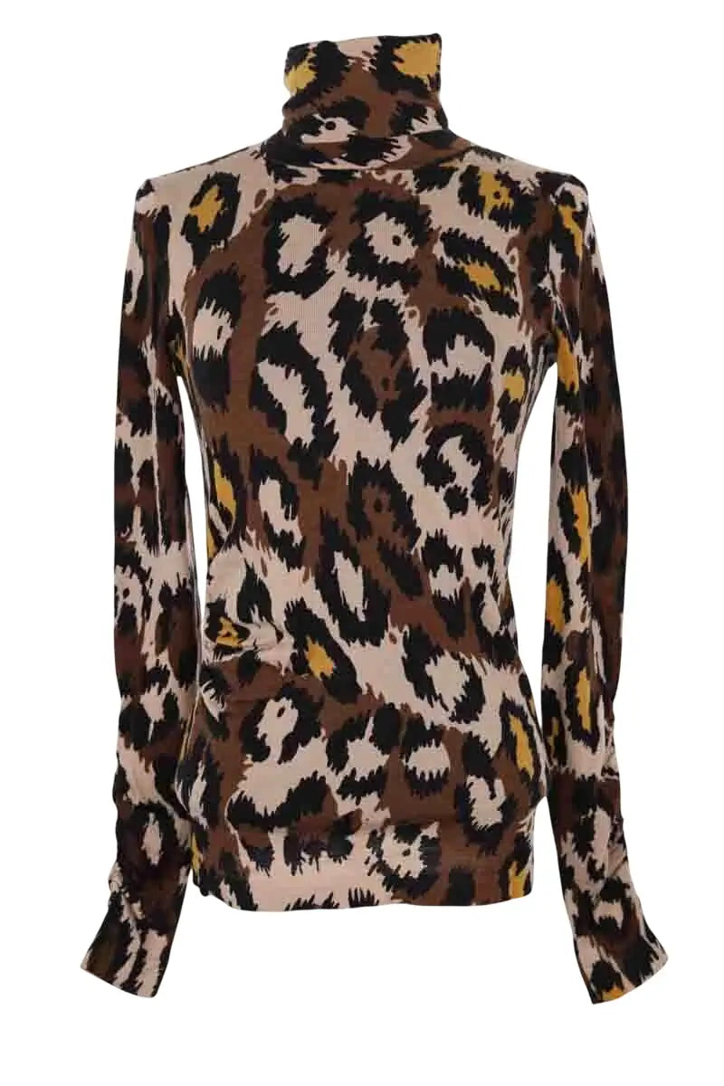 Top Diane Von Furstenberg Beige en Laine, taille S - Seconde Main
