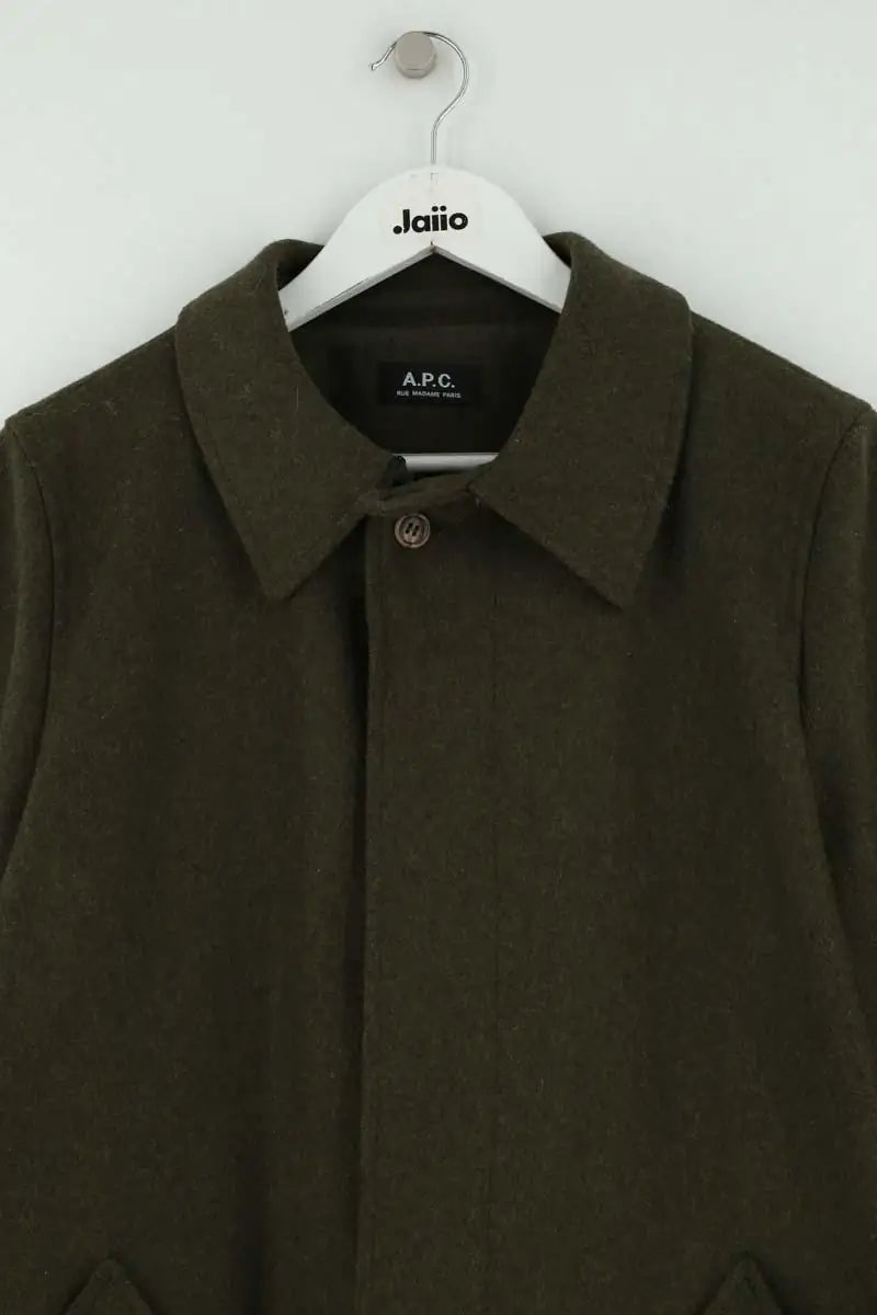 Manteau APC Kaki en Laine