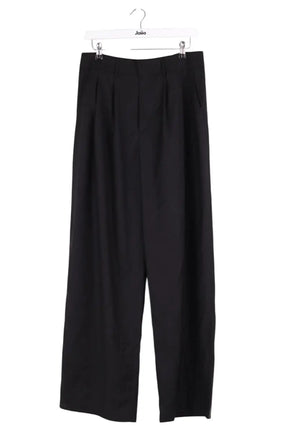 Pantalon large The Frankie Shop Peyton pleated pants Noir en Laine, taille S - Seconde Main