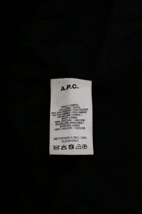 Manteau APC Kaki en Laine