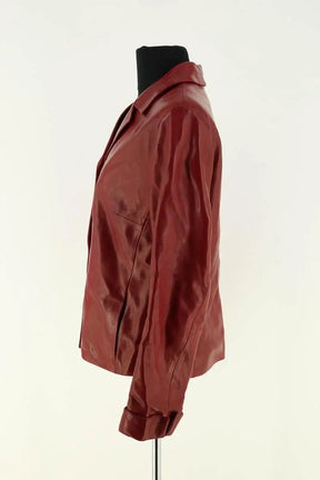 Veste Gerard Darel Rouge en Cuir