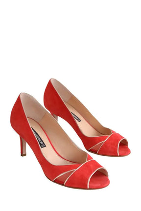 Talons Charles Kammer Rouge en Daim