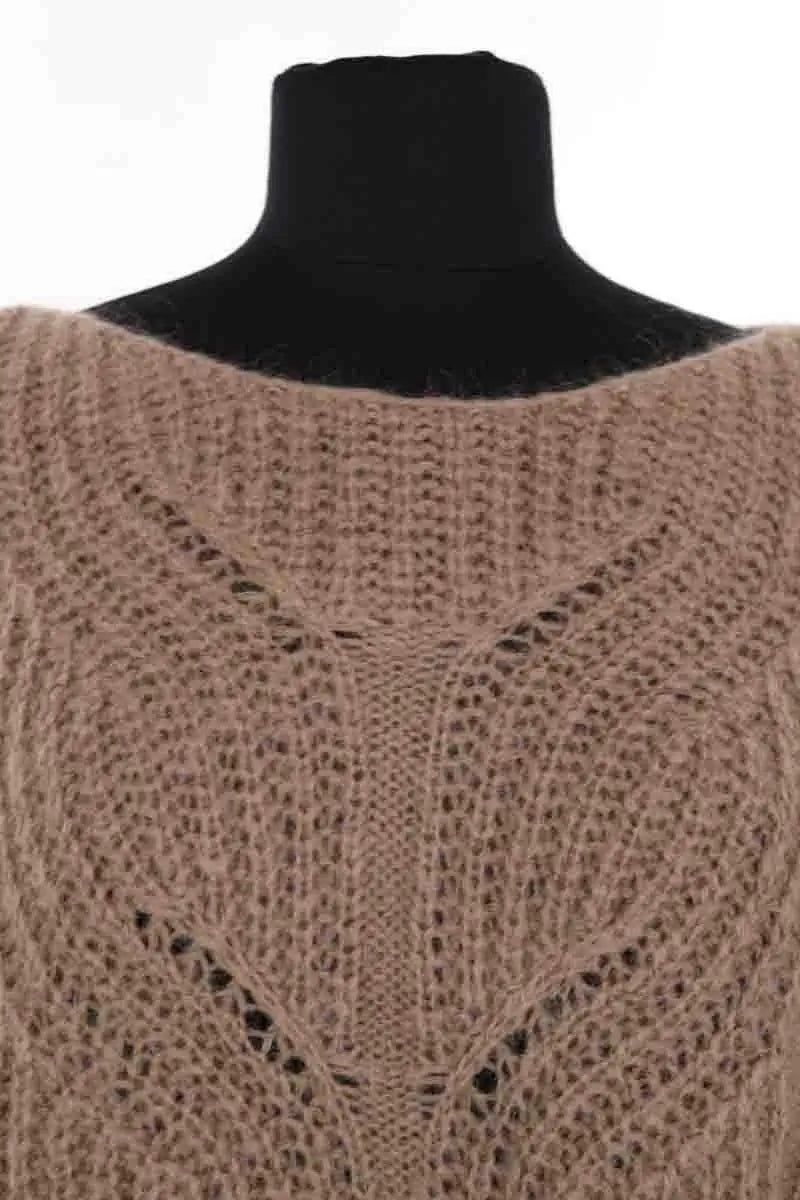 Pull Sézane Camel en Synthétique