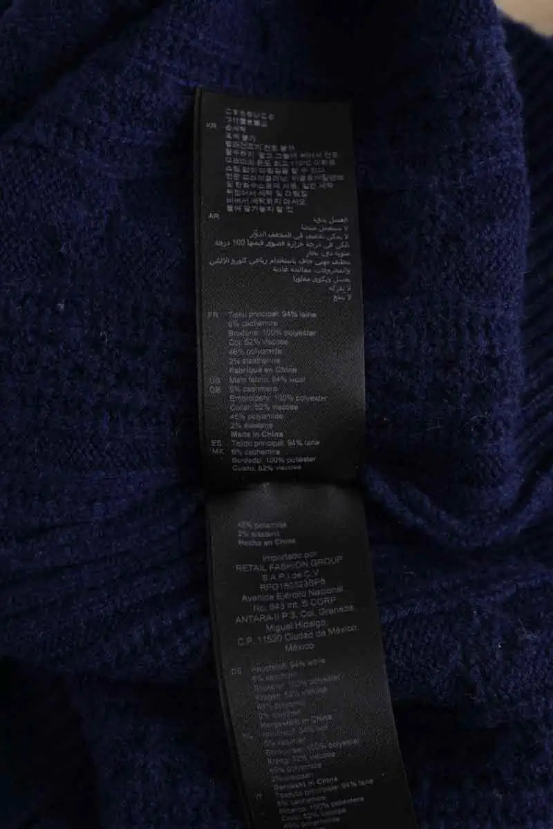 Pull Sandro Bleu en Laine