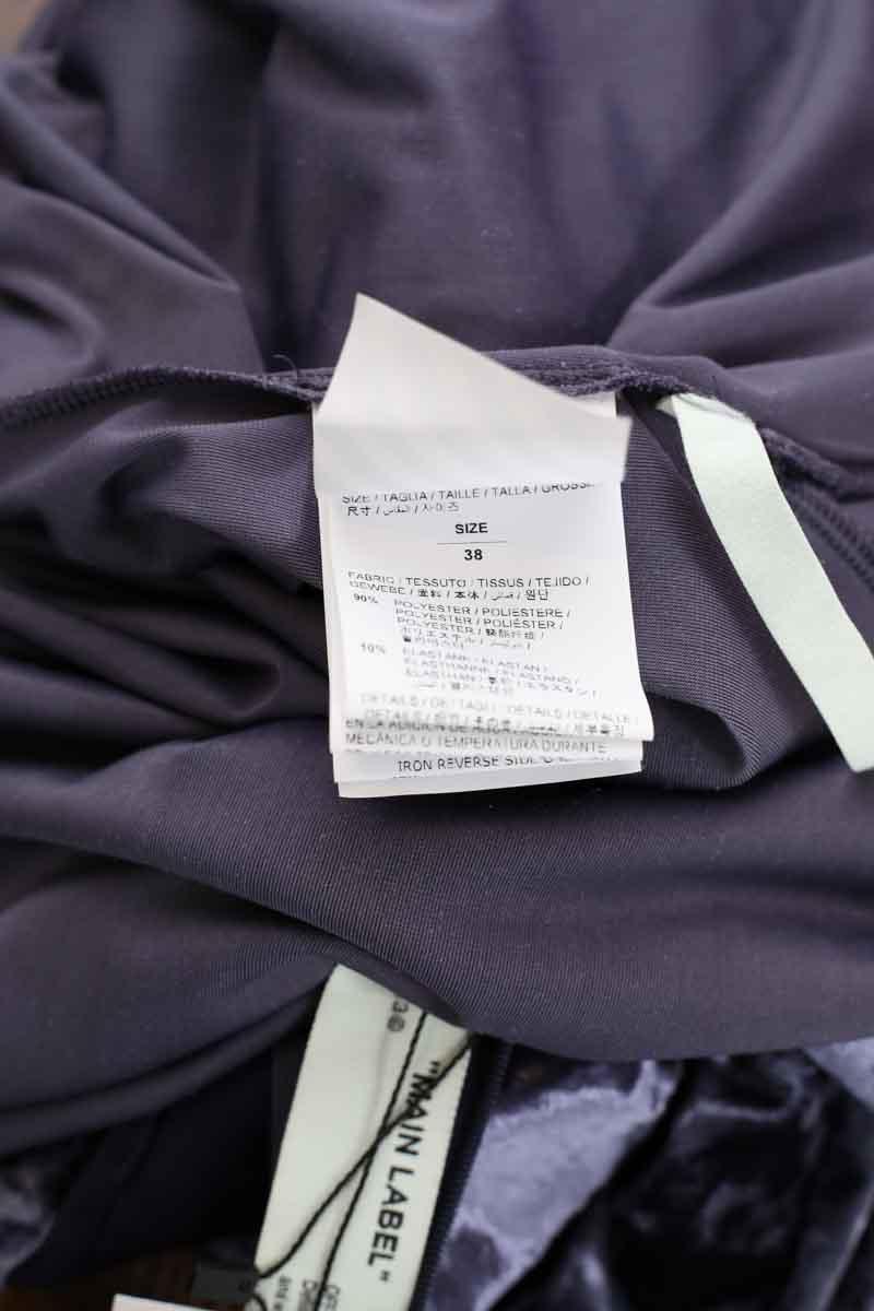 Mi-longueur Off White  Bleu