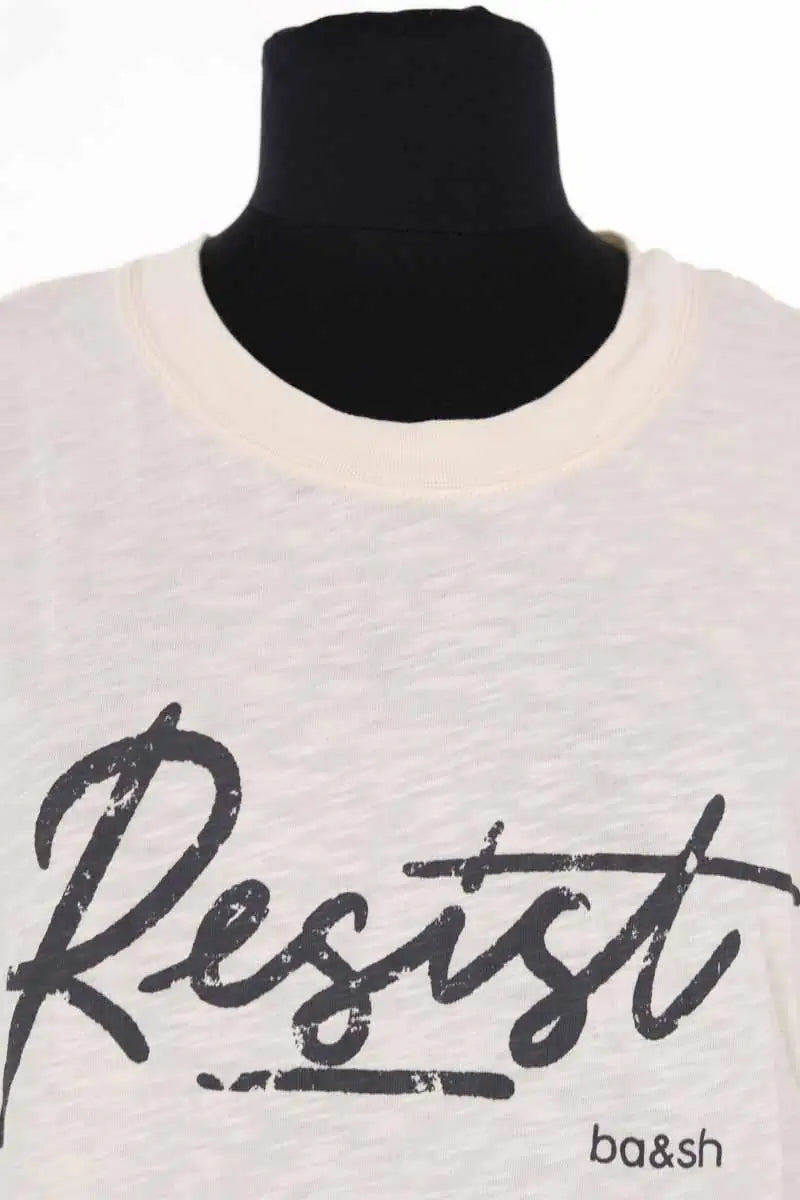 T-shirt Ba&Sh Ecru en Coton
