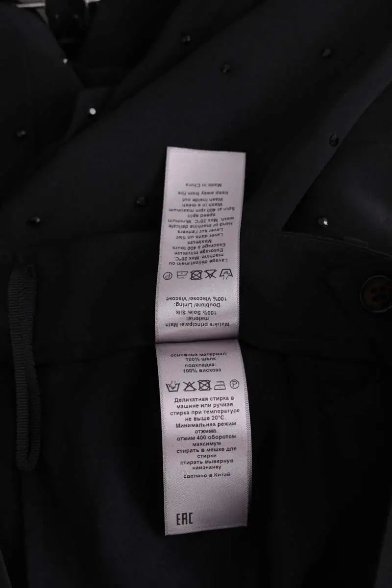 Pantalon droit Zadig & Voltaire Noir en Soie