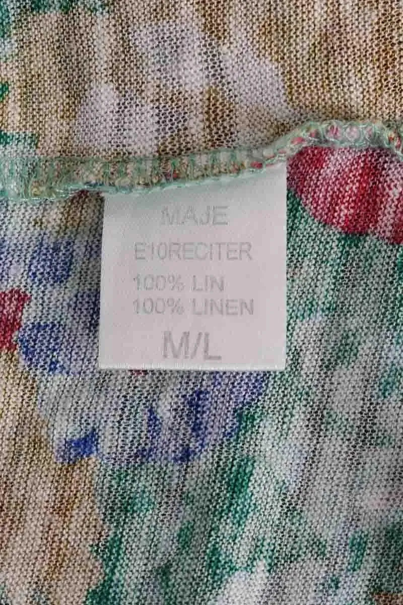 Top sans manche Maje Multicolore en Lin