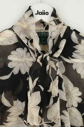 Top sans manche Ralph Lauren Noir en Soie