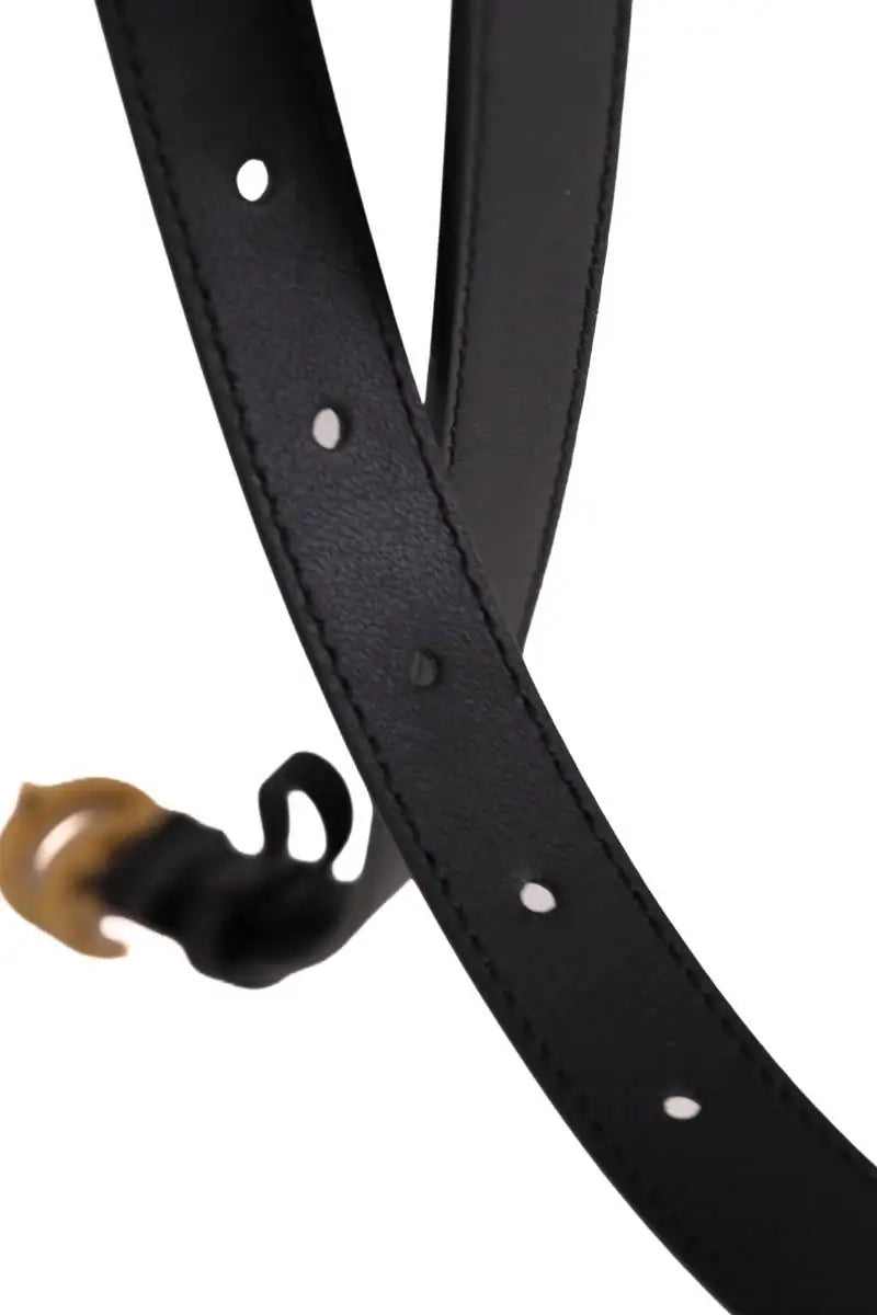 Ceinture Gucci GG Marmont Noir en Cuir