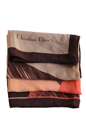 Carré Dior Marron en Soie
