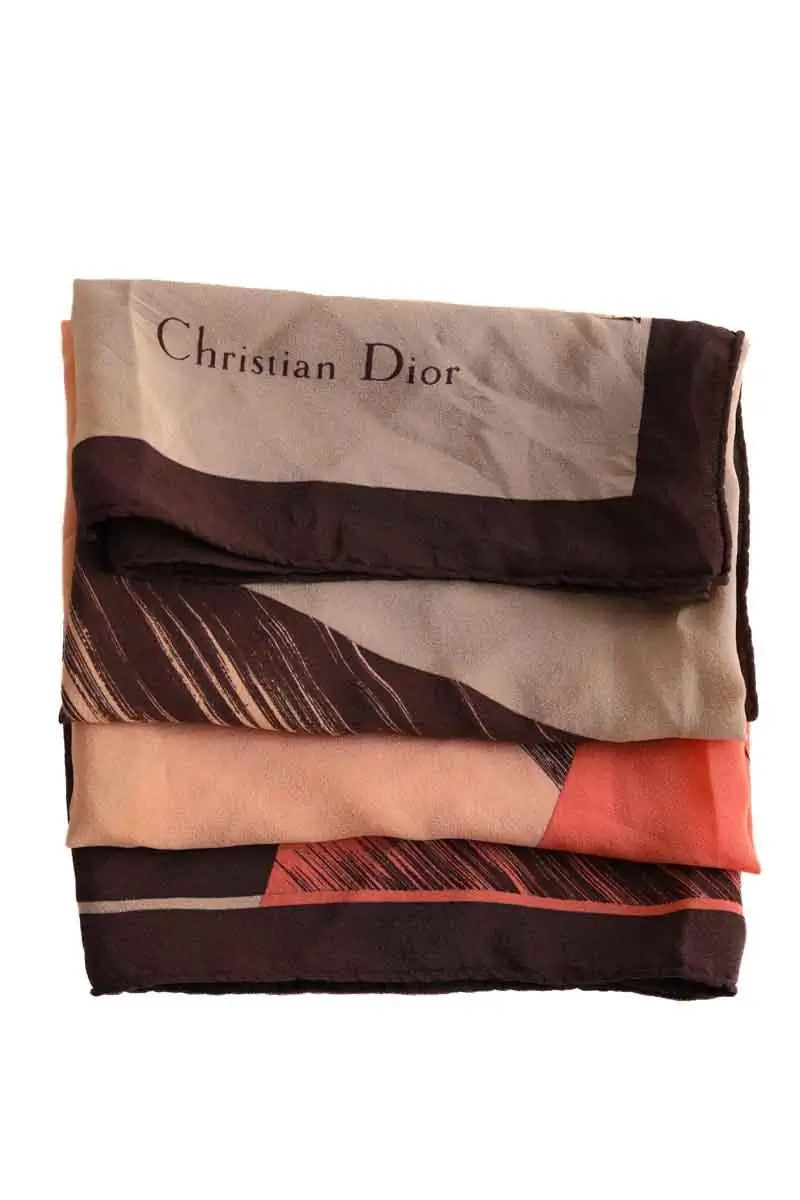 Carré Dior Marron en Soie