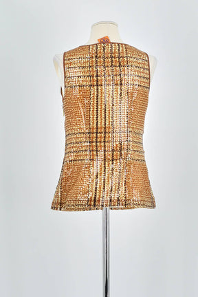 Top sans manche Tory Burch  Marron