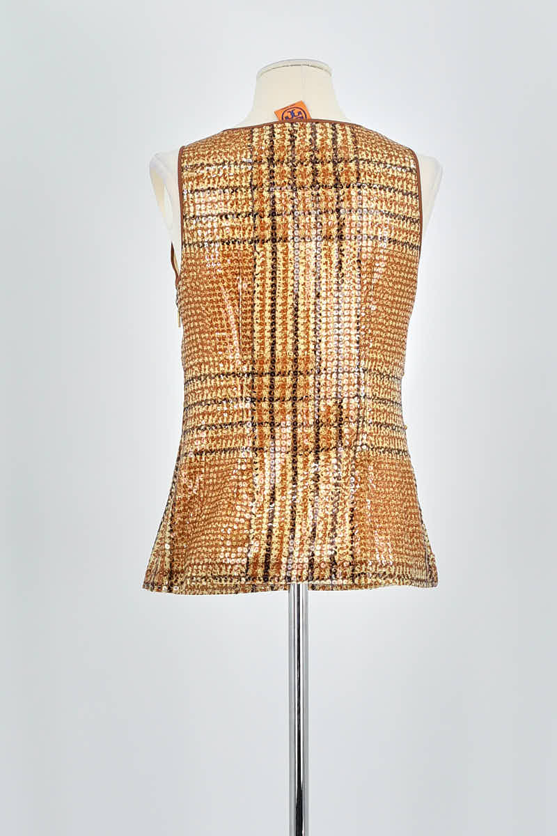 Top sans manche Tory Burch  Marron