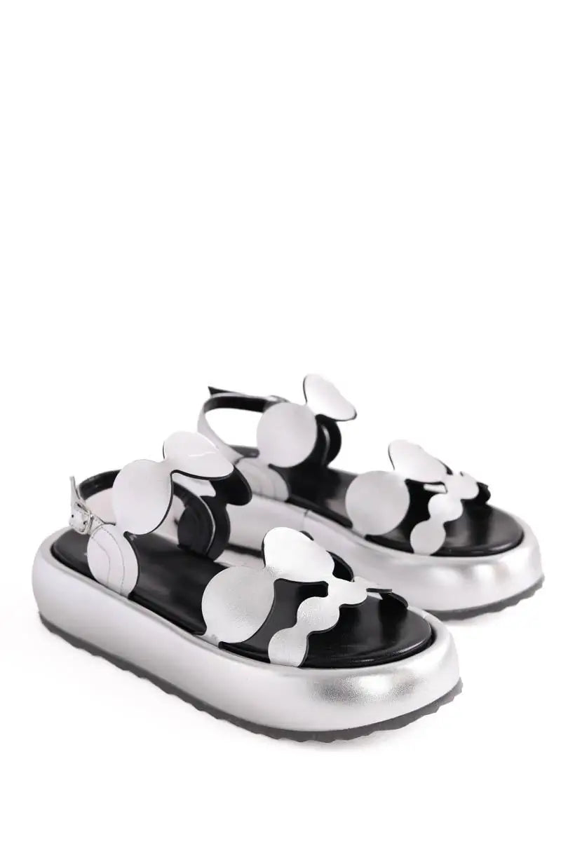 Sandales Pierre Hardy Argent en Cuir