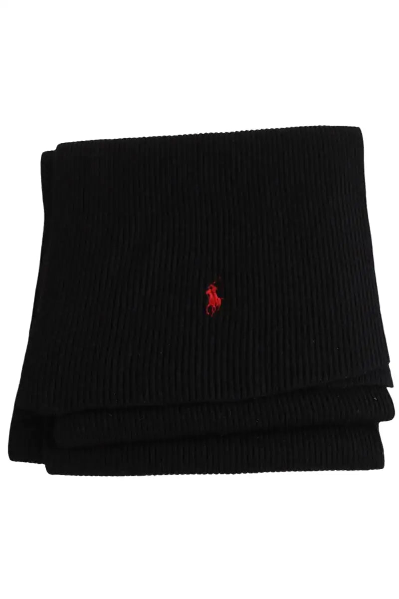 Echarpe  Ralph Lauren Noir en Laine - Seconde Main