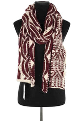 Écharpe Bash Bordeaux en Laine - Seconde Main