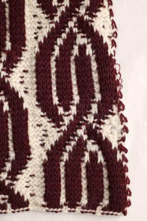 Écharpe Bash Bordeaux en Laine