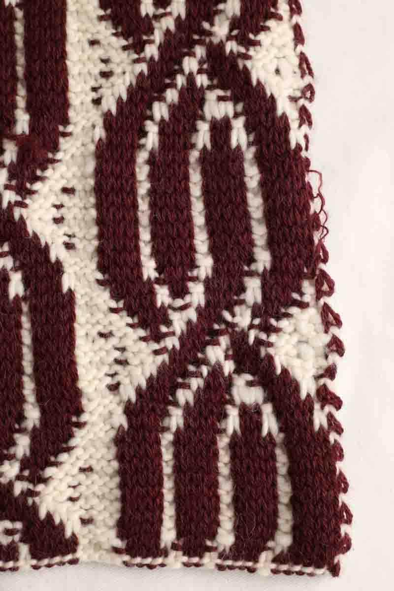 Écharpe Bash Bordeaux en Laine