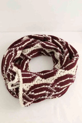 Écharpe Bash Bordeaux en Laine