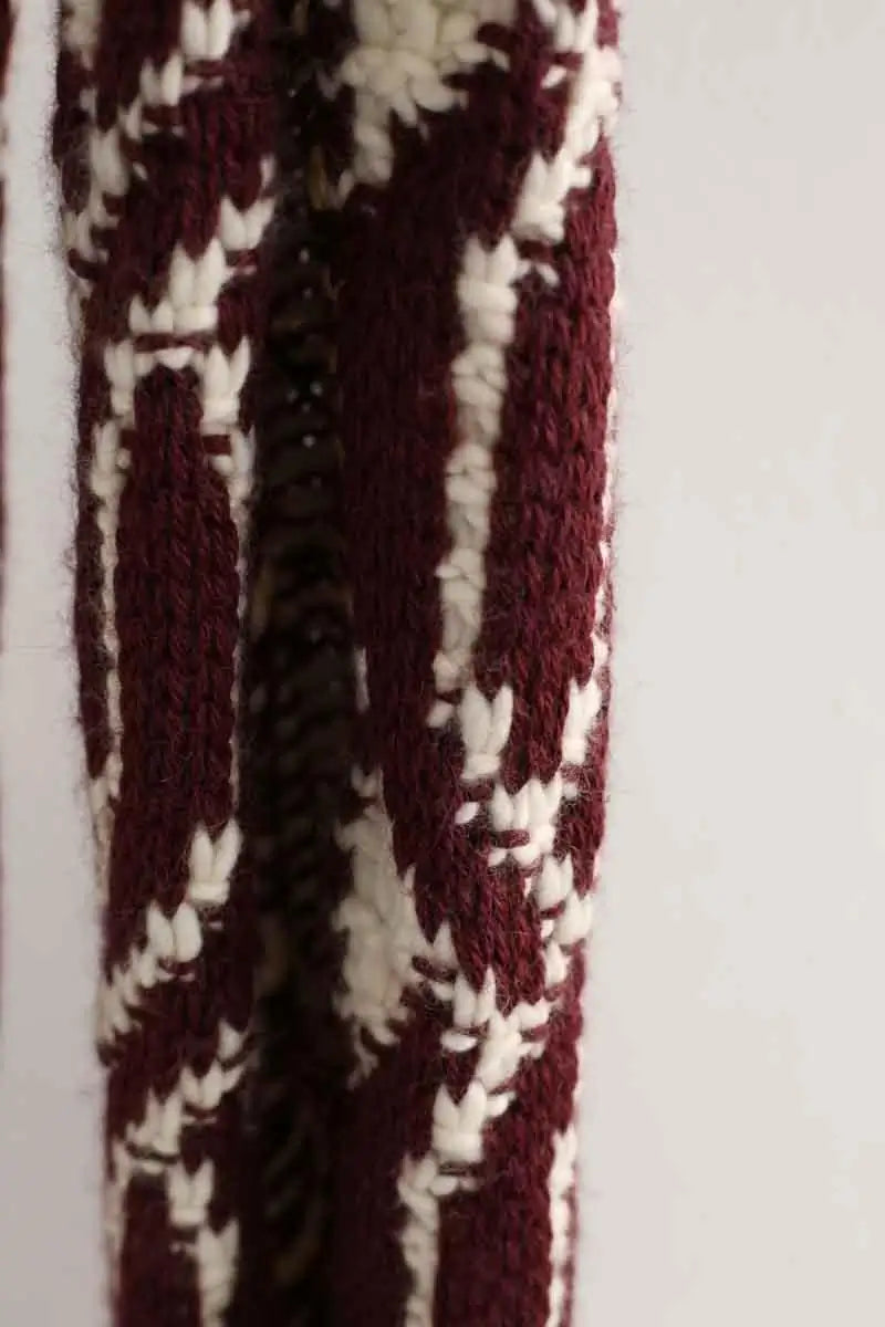 Écharpe Bash Bordeaux en Laine