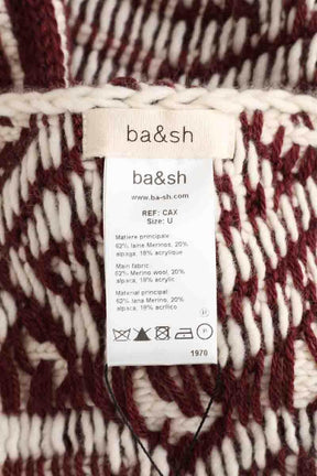 Écharpe Bash Bordeaux en Laine