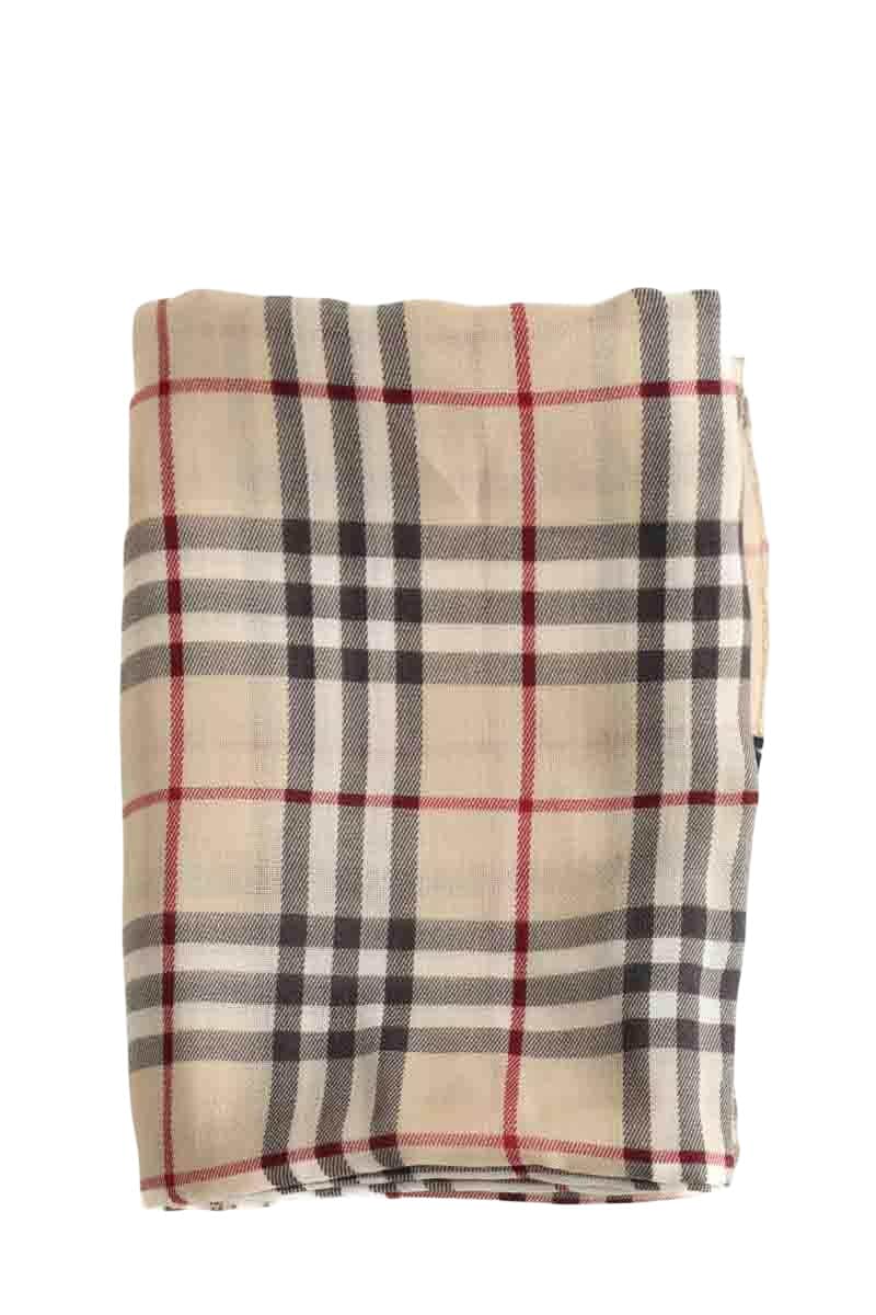 Écharpe Burberry Beige en Laine - Seconde Main