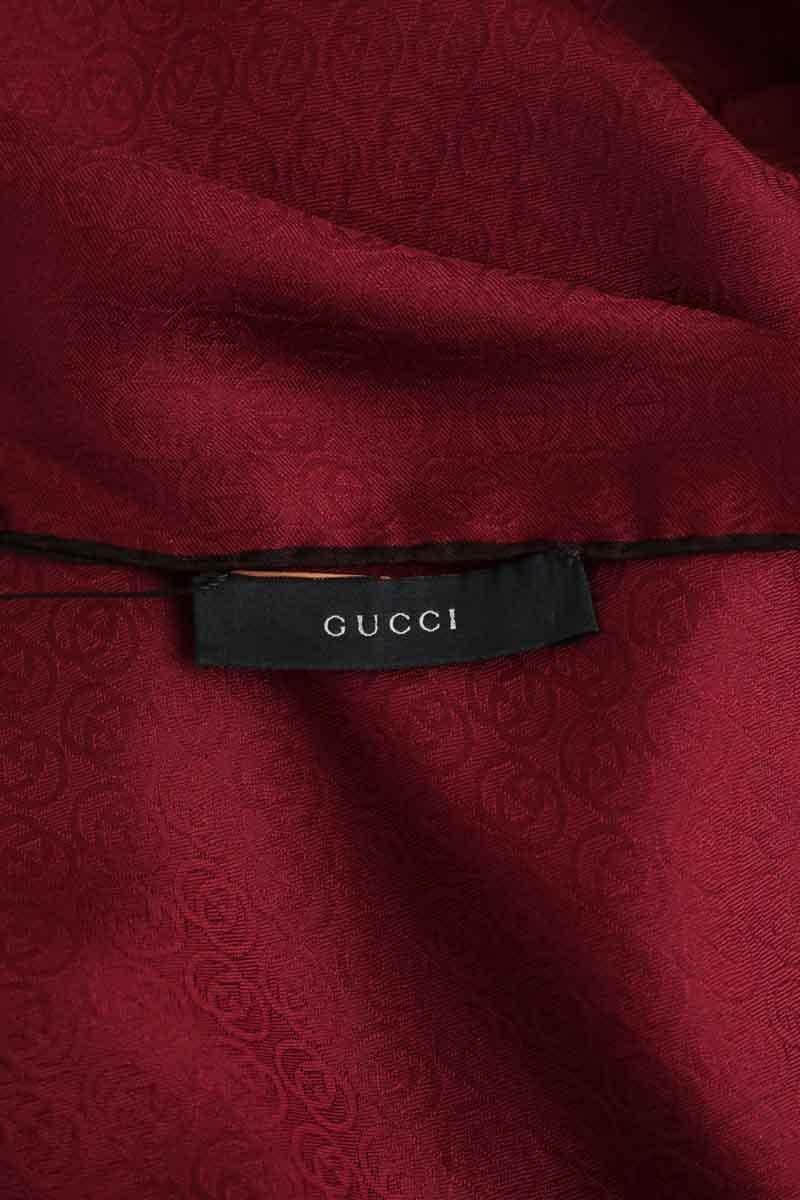 Écharpe Gucci Bordeaux en Soie