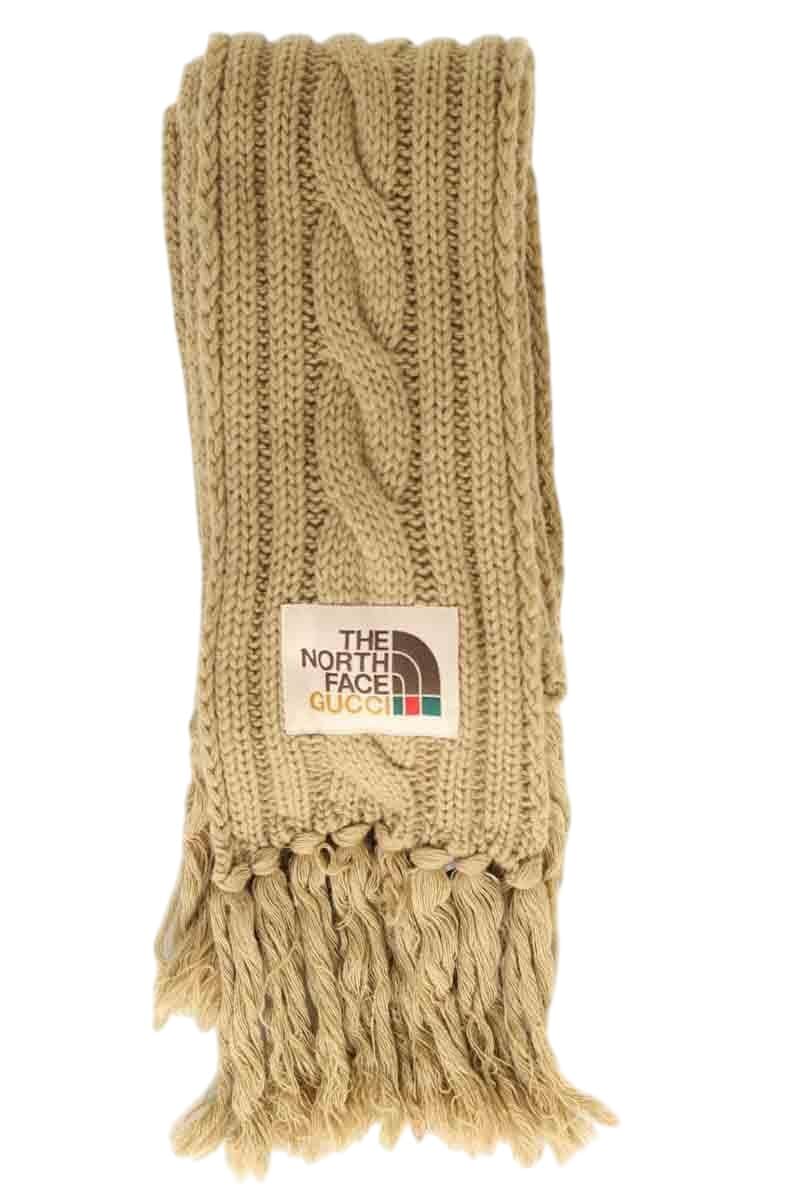 Écharpe Gucci Gucci x The North Face Beige en Laine - Seconde Main