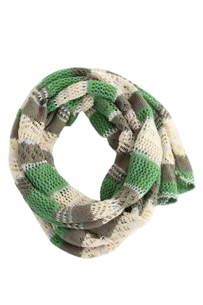 Écharpe Maje Vert en Polyester - Seconde Main