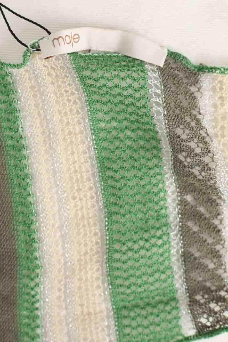 Écharpe Maje Vert en Polyester
