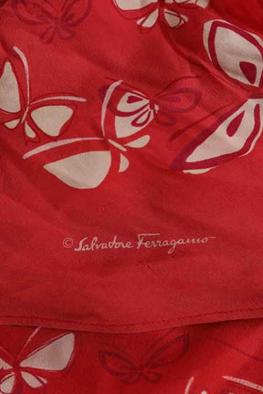 Écharpe Salvatore Ferragamo Rouge en Soie