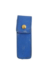 Ecrin pour rouge à lèvre Hermès Bleu en Cuir - Seconde Main