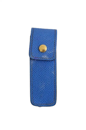 Ecrin pour rouge à lèvre Hermès Bleu en Cuir - Seconde Main