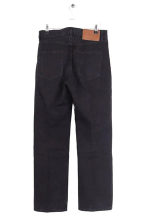 Jean large Victoria Beckham Noir en Coton