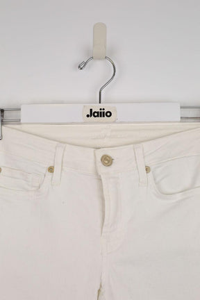 Jean 7 For All Mankind  Blanc