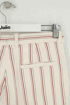 Pantalon droit Sandro Blanc en Coton