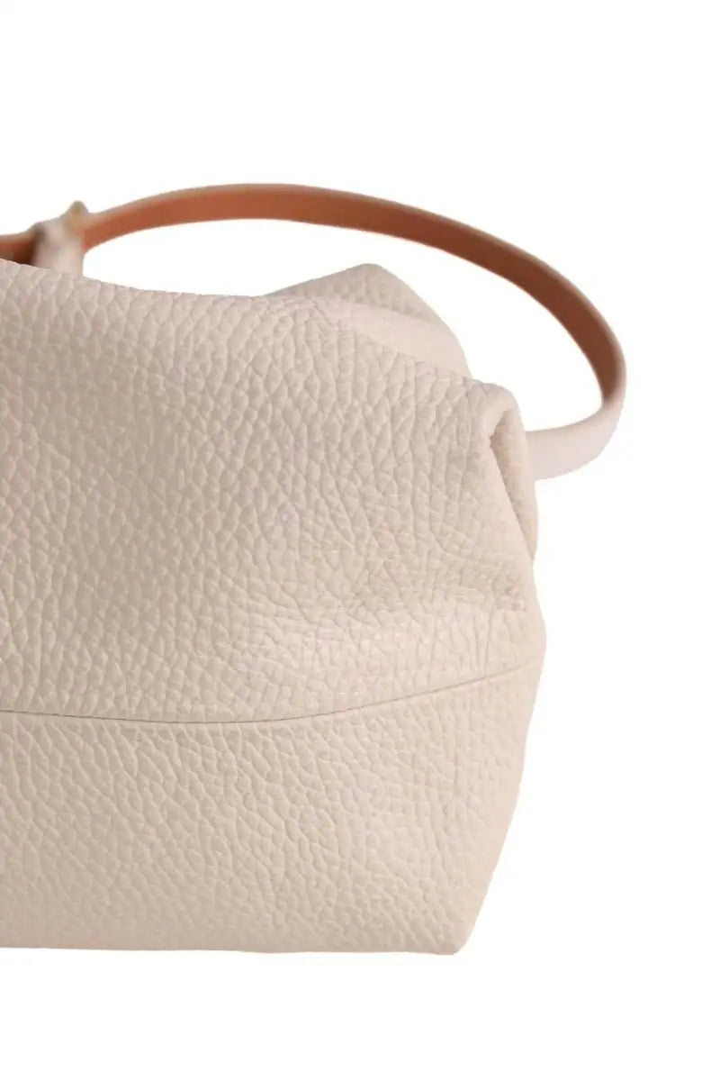 Sac à bandoulière Herbert Frère Soeur Blanc en Cuir