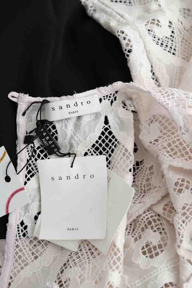 Mi-longueur Sandro  Noir