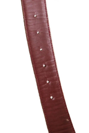 Ceinture en cuir Claris Virot Marron en Cuirs exotiques