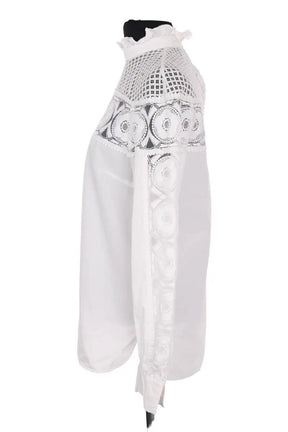 Blouse Sandro Blanc en Coton