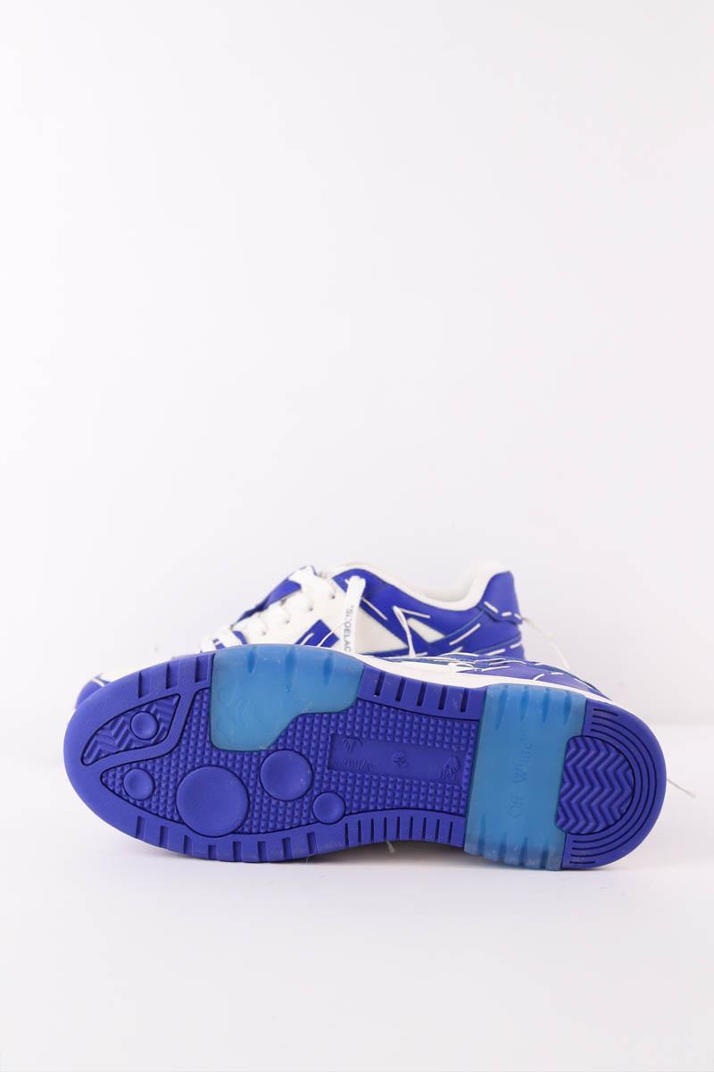 Baskets Off White  Bleu