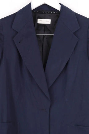 Trench-coat Dries Van Noten Bleu en Synthétique