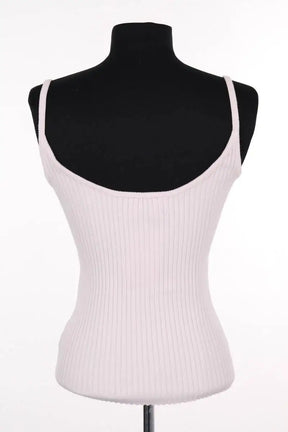 Top sans manche Courrèges Rose en Viscose