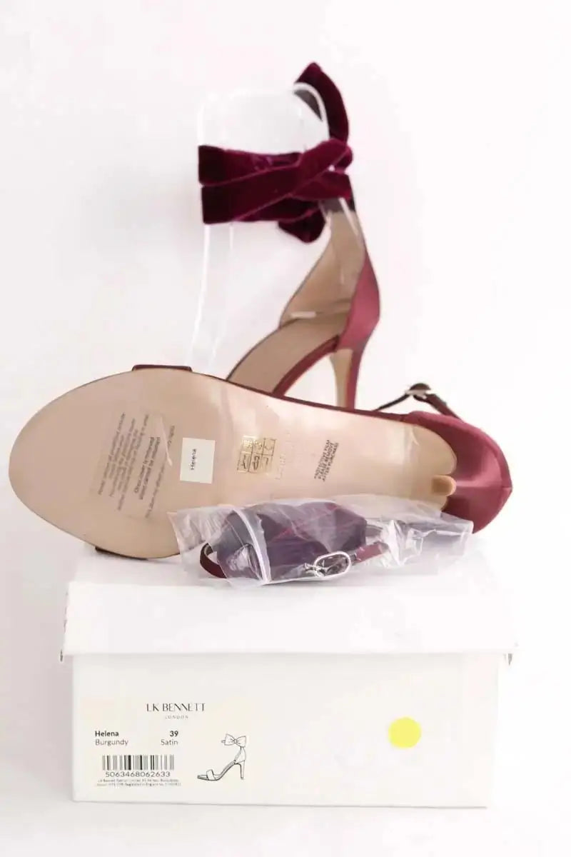 Sandales LK Bennett Helena Bordeaux en Tissu